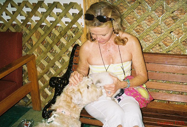 Deanna Lund with Zoey and new little kitten