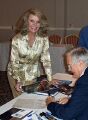 Deanna Lund and astronaut Charlie Duke at Autographica in October 2004

