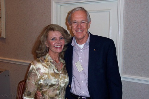 Deanna Lund with astronaut Charlie Duke at Autographica 2004