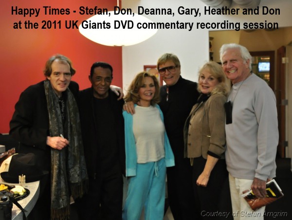 Stefan, Don, Deanna, Gary, Heather and Don
at the 2011 UK Land of the Giants DVD commentary recording session